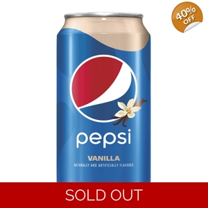Pepsi Vanilla - 355ml Can - USA - Soft Fizzy Soda Drink